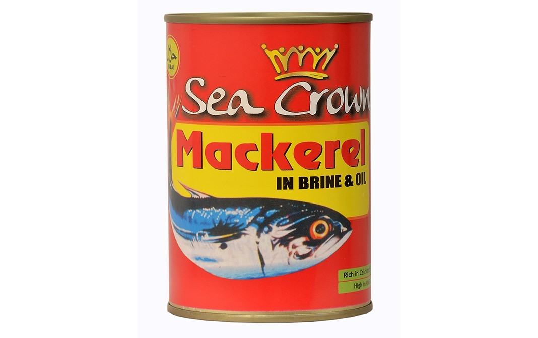 Sea Crown Mackerel In Brine & Oil    Tin  425 grams